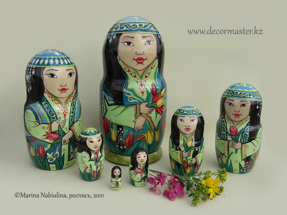 Казахские сувениры. Казахская матрёшка 