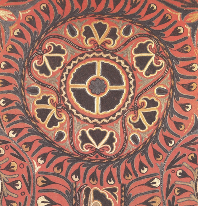 Казахский орнамент на халате